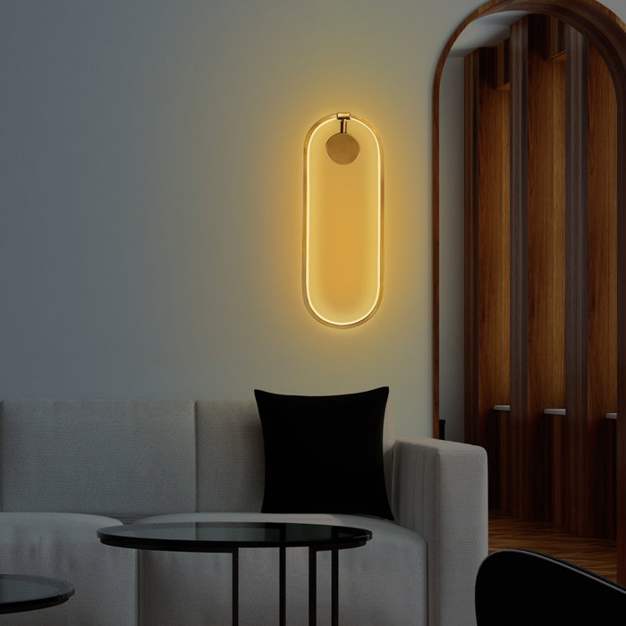 Opviq Can - 13557 Aplique de pared metálico dorado Opviq Can - 13557 Aplique de pared metálico dorado